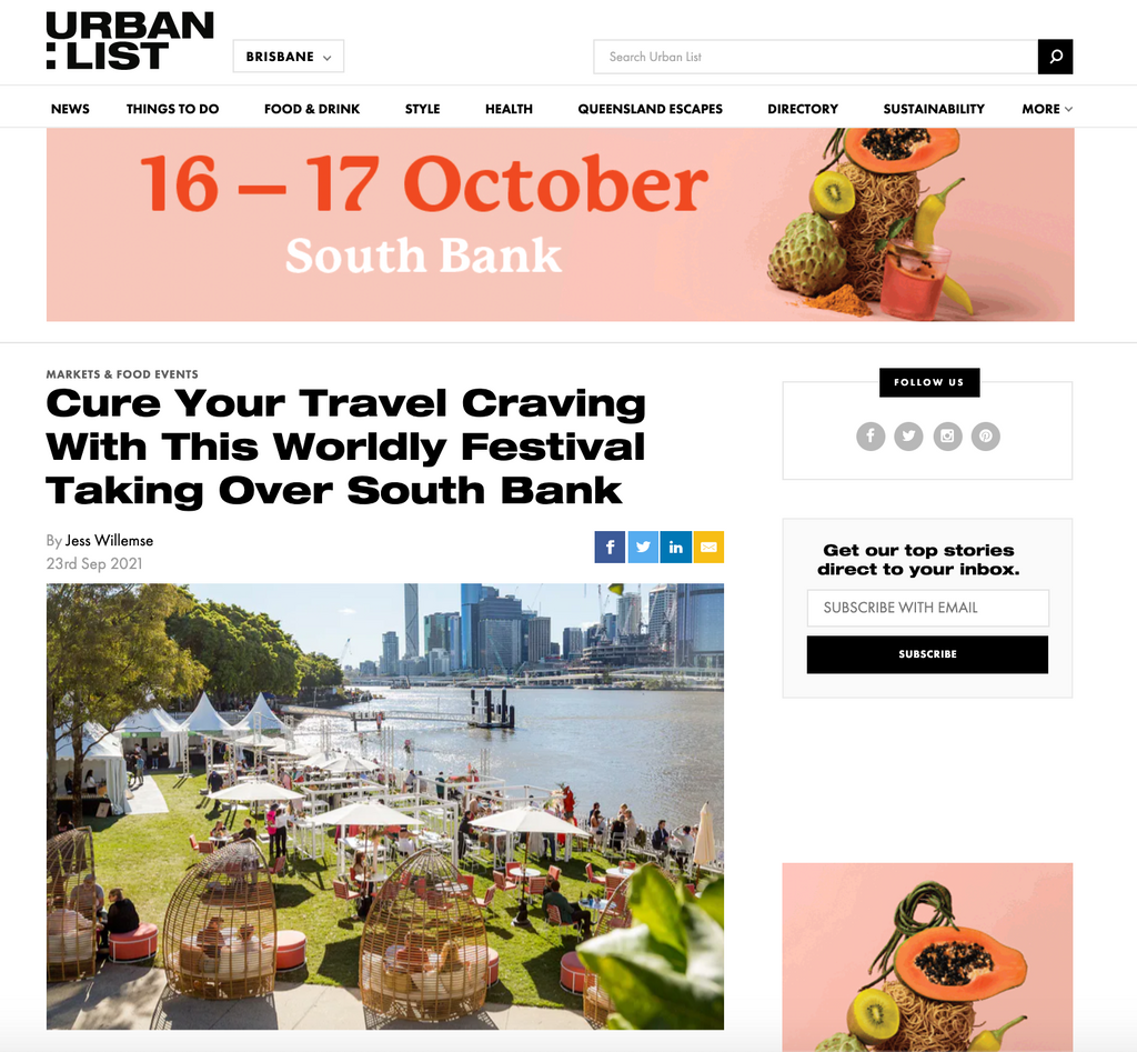 Urban List: Global Fiesta Brisbane