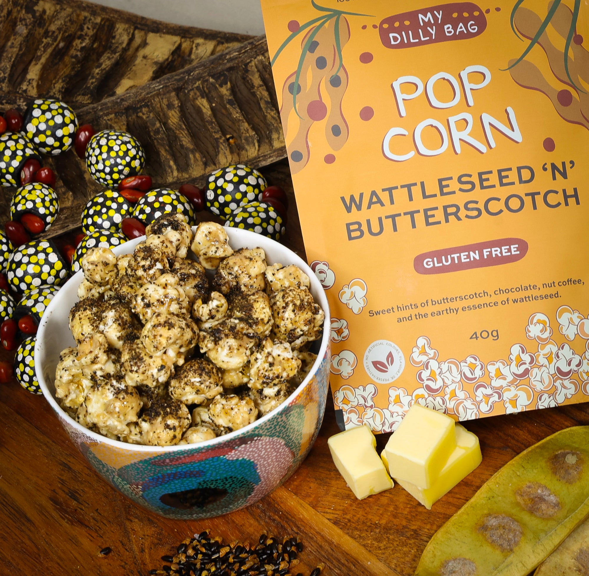 Popcorn Wattleseed &#39;N&#39; Butterscotch