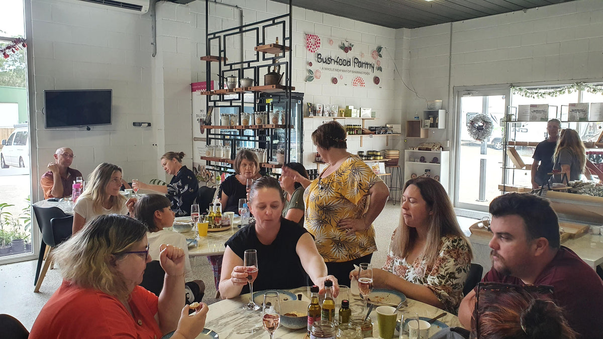 Christmas Festive Bushfood Demonstration and Tasting Table