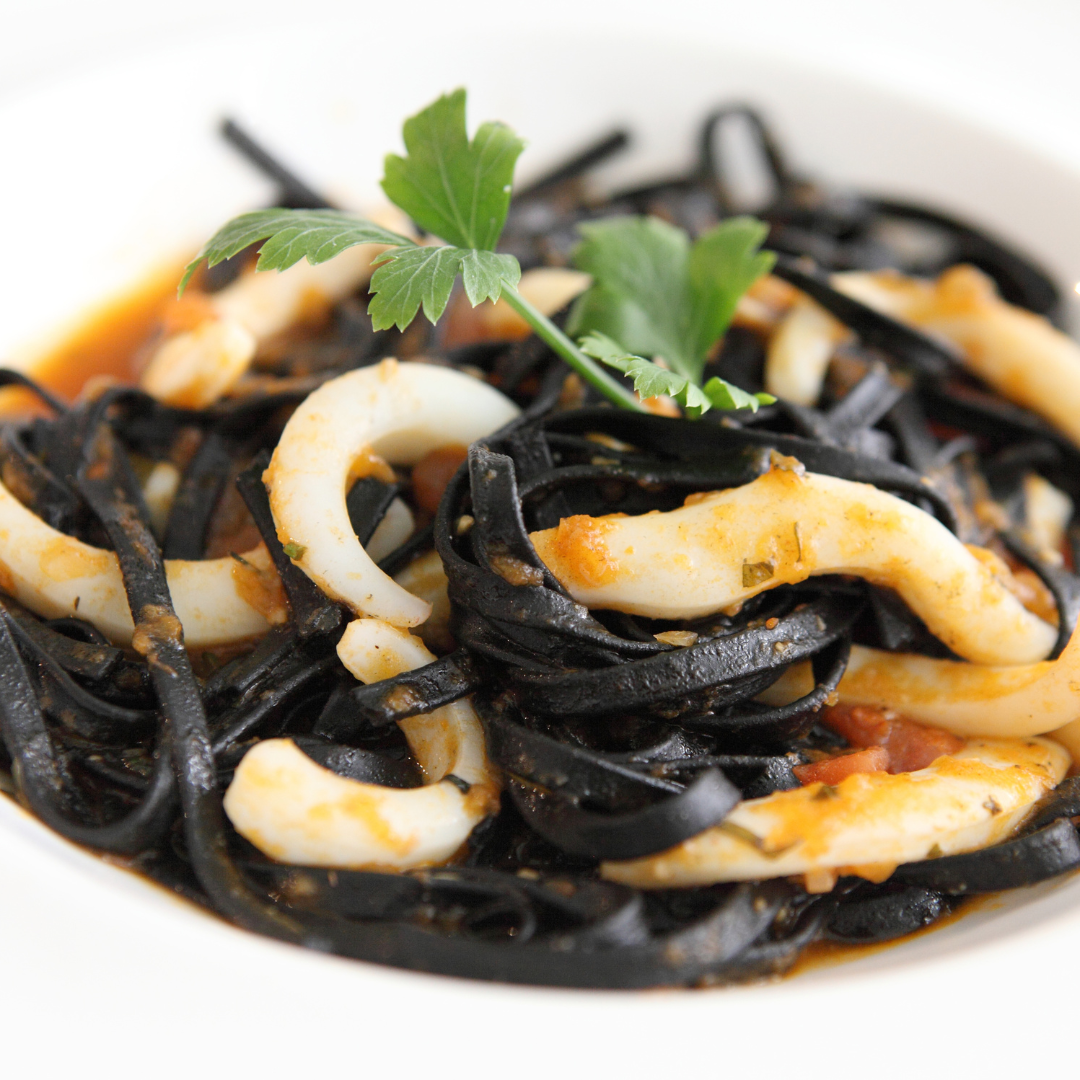 Anise Myrtle &amp; Squid Ink Linguine + Sunset Rub