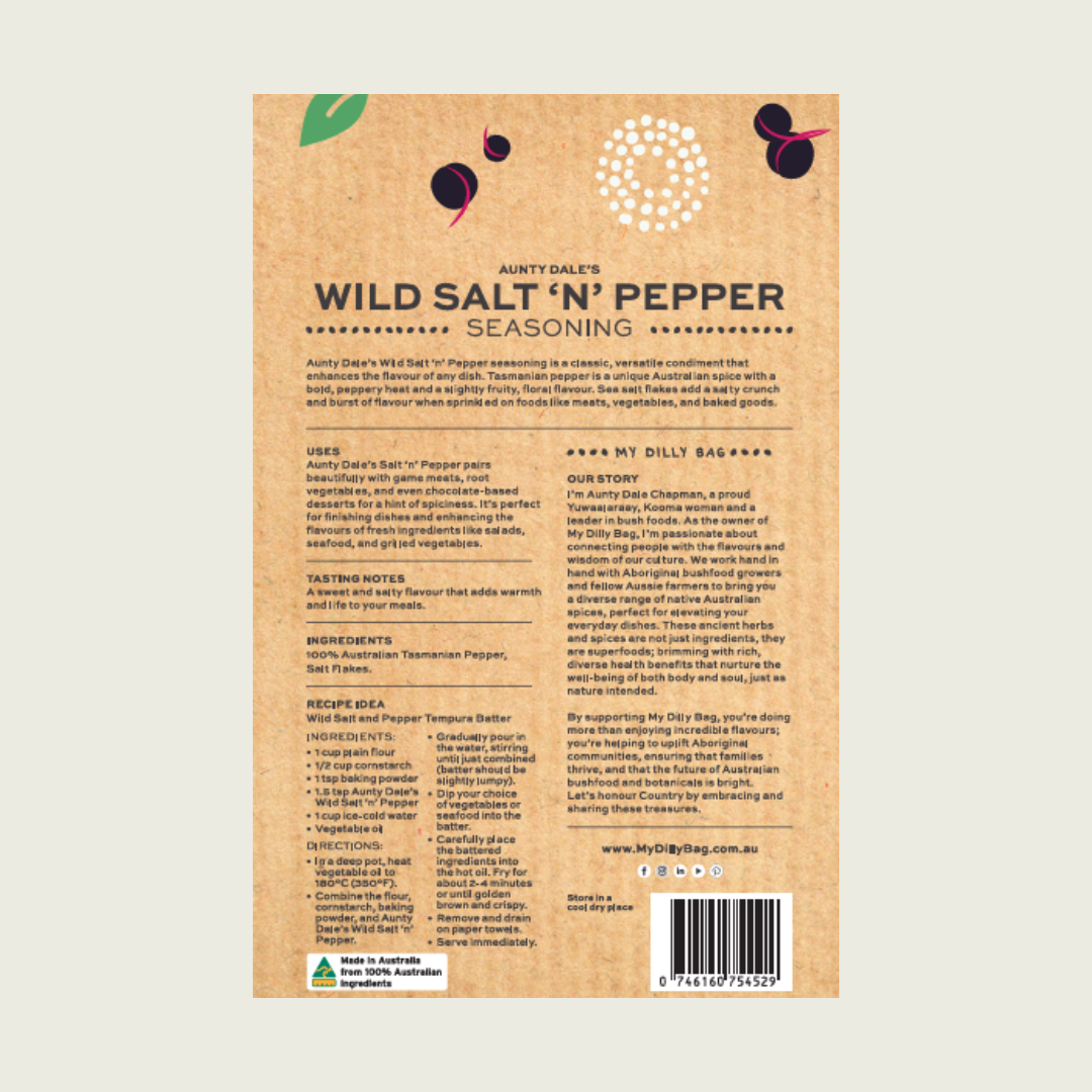 Aunty Dale&#39;s Wild Salt&#39; N&#39; Pepper
